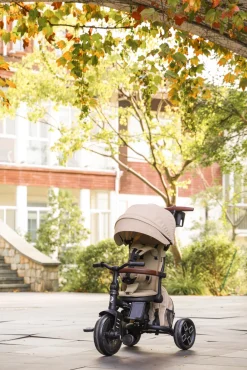 QPlay Comfo Max Sammenklappelig Trehjulet Cykel, Coffee