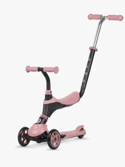 QPlay Sema 5-in-1 Trehjulet Løbehjul, Pink