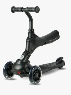 QPlay Sema Pro 5-in-1 Trehjulet Løbehjul, Sort