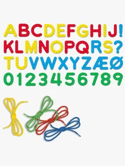 Quercetti Snørebånd ABC & 123 Undervisningssæt