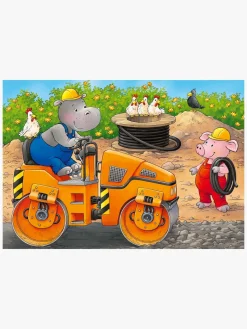 Ravensburger My First Puzzles Puslespil Dyr På Byggepladser 4-i-1