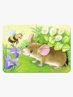 Ravensburger Puslespil Skovdyr 2, 4, 6 & 8 Brikker