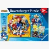 Ravensburger Puslespil Sonic Core 3x49 Brikker