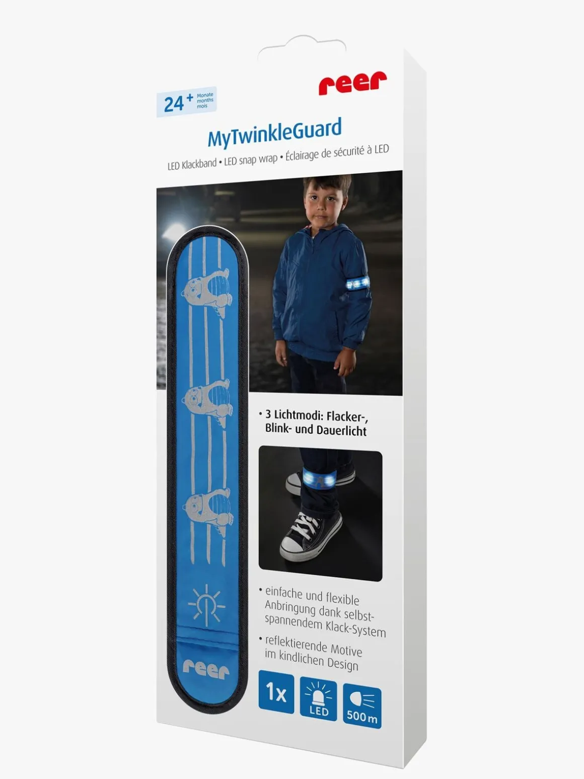 Reer Refleksbånd, Blå