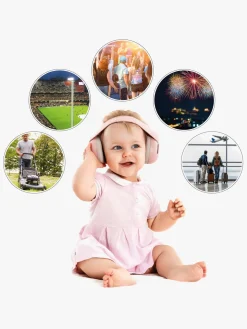 Reer SilentGuard Baby Høreværn, Pink