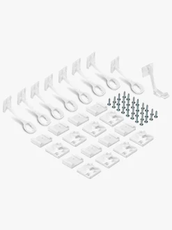 Reer Skabslås 8-pak, Hvid