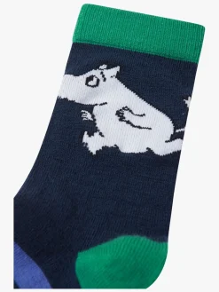 Reima Mumitroldene  Stribede Strømper Merinomix, Navy