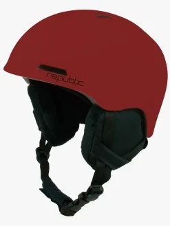 Republic R550 JR Skihjelm, Mørkerød