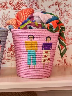 Rice Opbevaringskurv, Pink