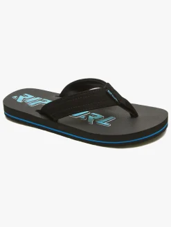 Rip Curl Ripper Kids Klipklapper, Black/Blue
