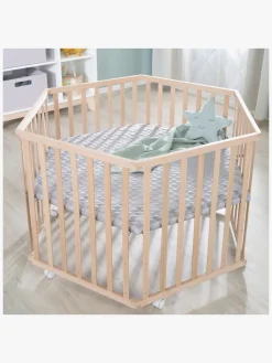 Roba Cosiplay Hexagon Kravlegård med Hjul, Wood