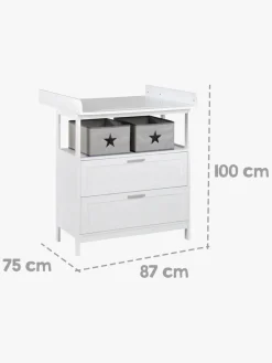 Roba Hamburg Puslekommode inkl. Adapter, White