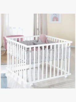 Roba Kravlegård med Hjul & Sengehest, Indian Bears White