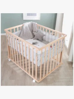 Roba Kravlegård med Hjul, Adam & Owl Wood