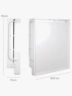 Roba Vægpuslebord inkl. Roba Style Puslepude, White/Grey