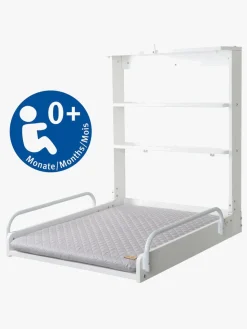 Roba Vægpuslebord inkl. Roba Style Puslepude, White/Grey