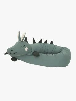 Roomate Long Dragon Crib Bumper, Sea Grey