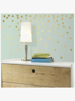 RoomMates Wallstickers Gold Confetti Dots