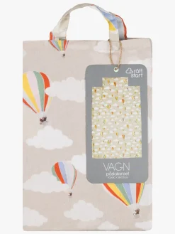 Rätt Start Sengesæt Vogn 70x80 Luftballon 3 Dele, Greige