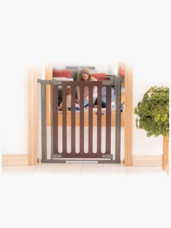 Safe & Care SafeGate Wood Pressure Fit Sikkerhedsgitter, Brun