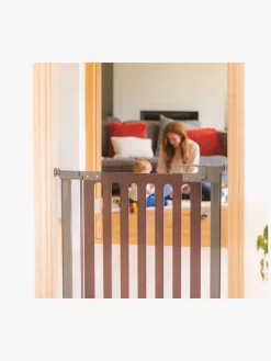 Safe & Care SafeGate Wood Pressure Fit Sikkerhedsgitter, Brun