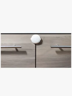 Safe & Care Selvklæbende Dobbelt Skabslås, Hvid