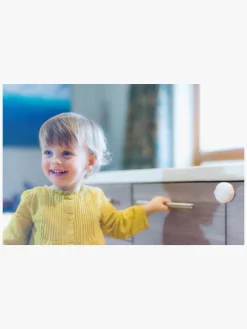 Safe & Care Selvklæbende Dobbelt Skabslås, Hvid