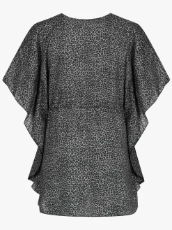 Saltabad Ellen Tunika, Grå/Sort Leo