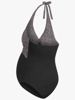 Saltabad Wilma Graviditetsbadedragt, Grå/Sort Leo