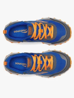 Saucony Peregrine Kids Shield Træningssko, Blue/Orange