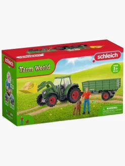 Schleich 42608 Farm World Traktor med Anhænger