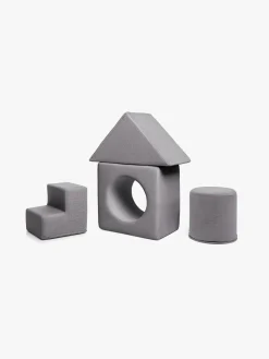 Shappy Legesæt Aktivitetsklods, Mørkegrå