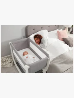 Shnuggle Air Bedside Crib, Dove Grey