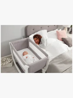 Shnuggle Air Bedside Crib, Stone Grey