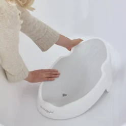 Shnuggle Badestøtte Newborn, White/Grey