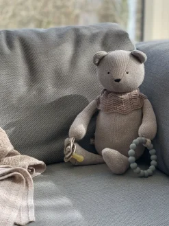 Smallstuff Aktivitetslegetøj Bjørn, Sandy/Grey