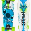 Stamp Stitch Crusier Skateboard, Blå/Hvid