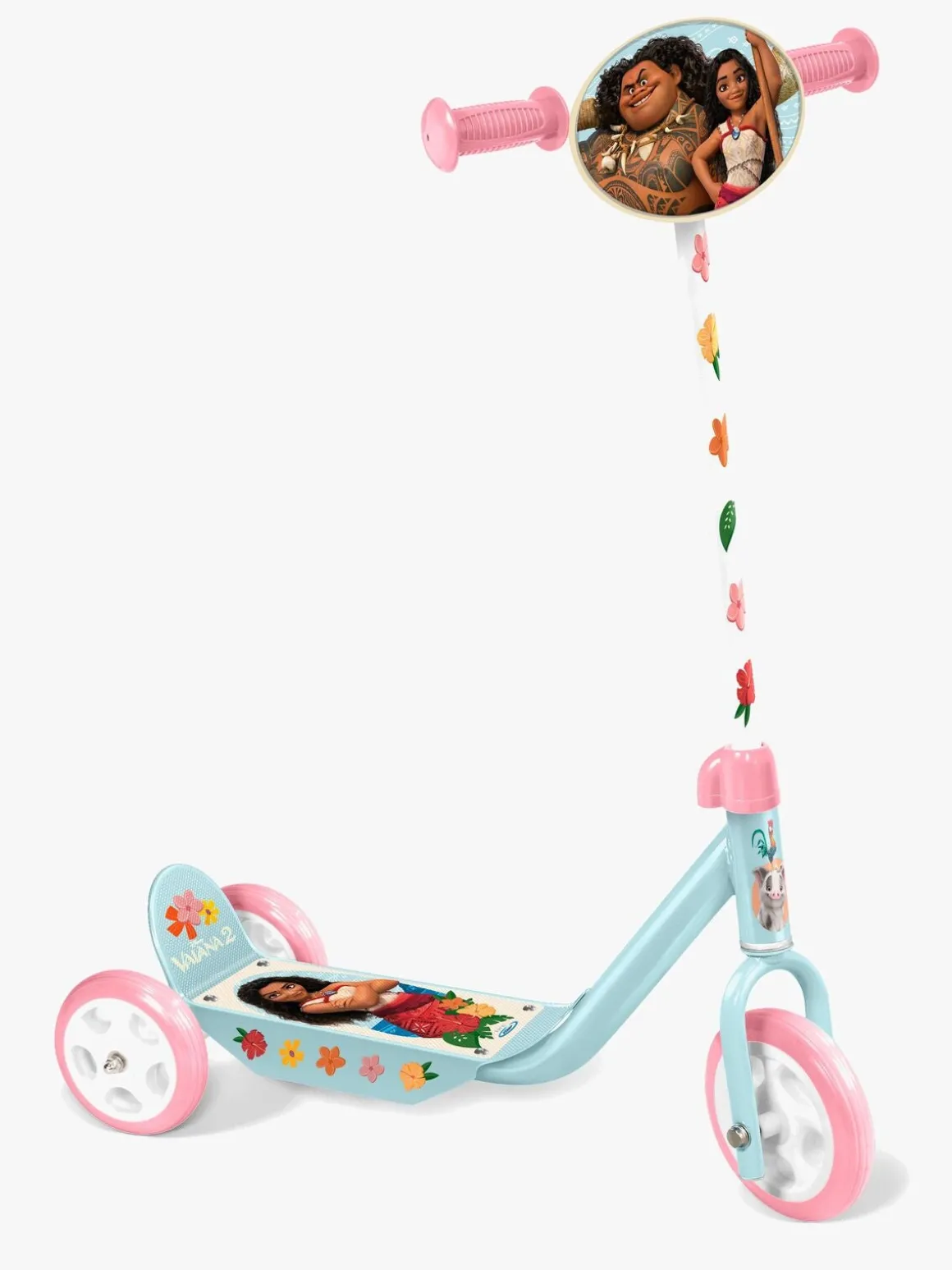 Stamp Vaiana Trehjulet Løbehjul, Blå/Pink