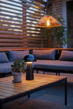 Star Trading Bordlampe Mushroom, Sort