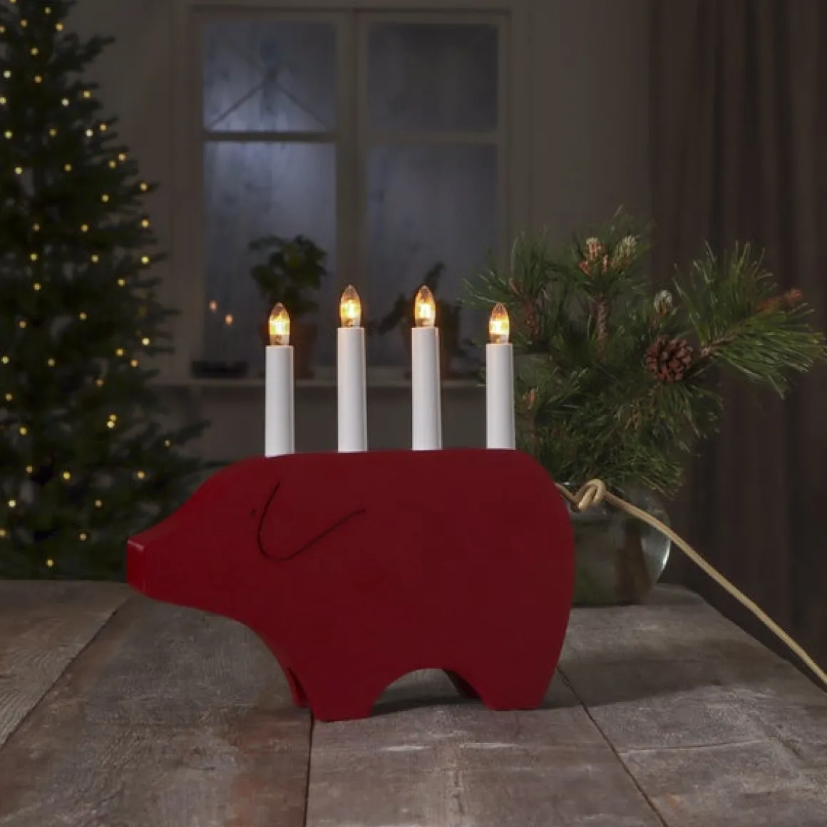 Star Trading Lysestage Gry, Rød