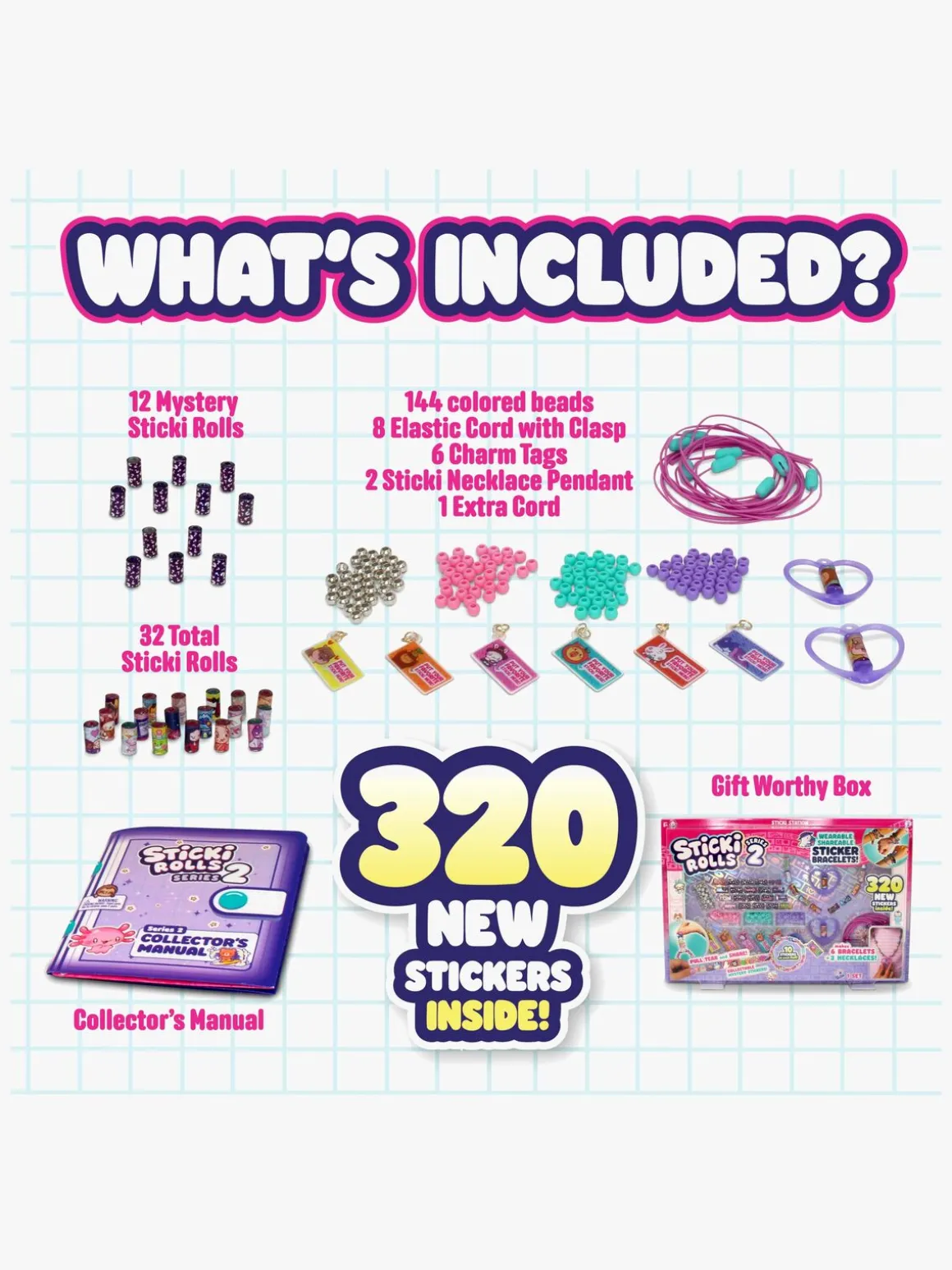 Sticki Rolls Kreasæt Armbånd S2