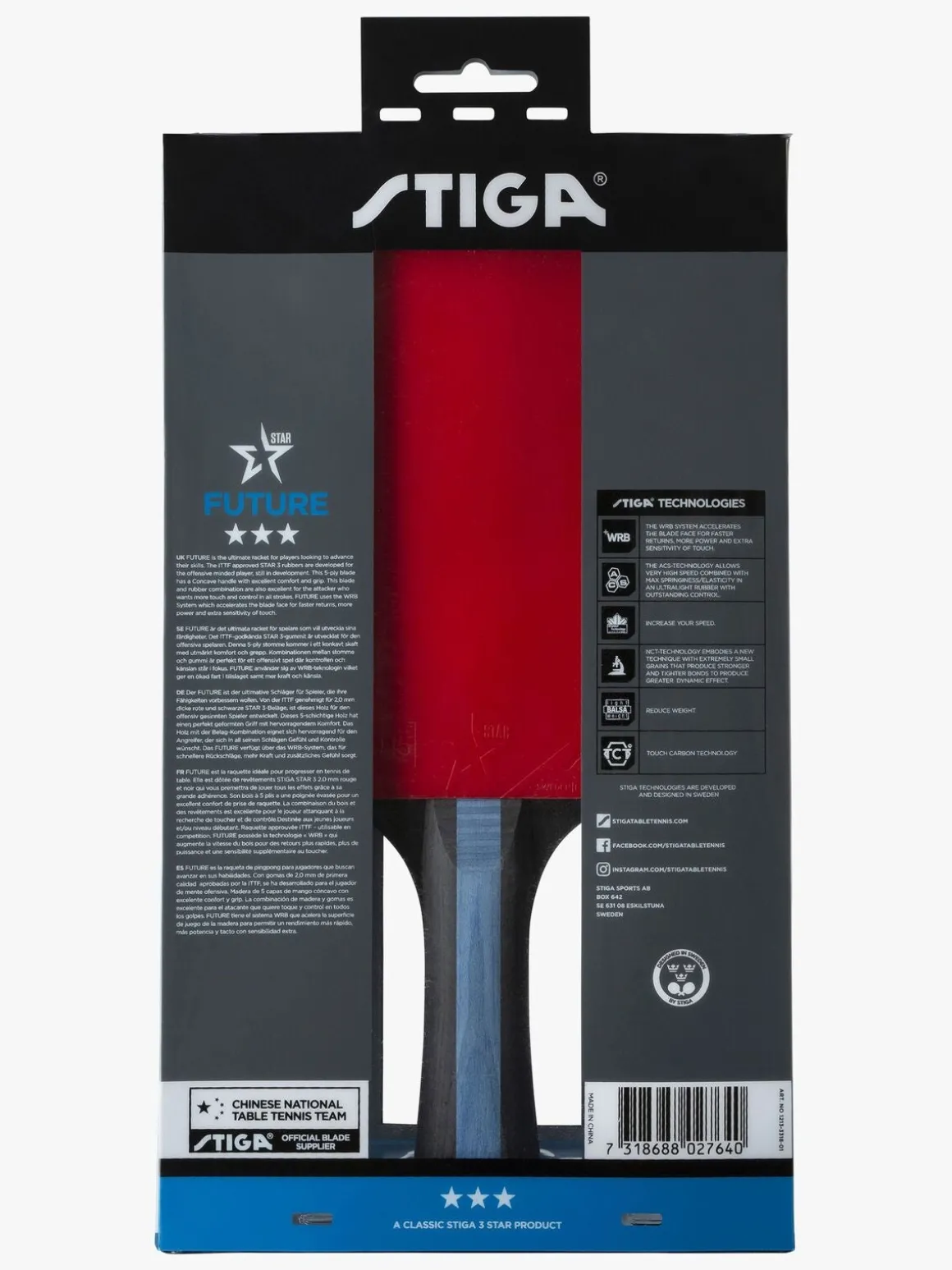 Stiga Bordtennisbat 3-star Future