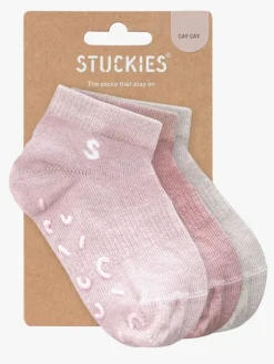 STUCKIES Ankelsokker Anti-slip 3-pak, Cay Cay