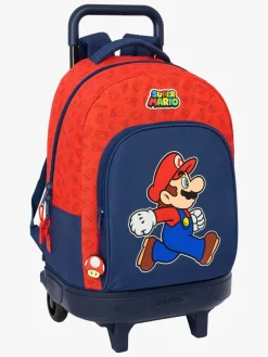 Super Mario Compact Trolley Kuffert 33L Trick, Mørkeblå/Rød