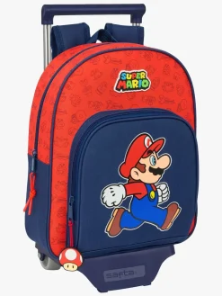 Super Mario Small Trolley Kuffert 10L Trick, Mørkeblå/Rød