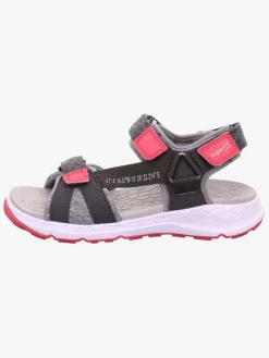 Superfit Criss Cross Sandaler, Grey/Pink