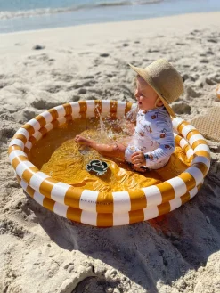 Swim Essentials Badebassin 100 cm, Flow Yellow/White