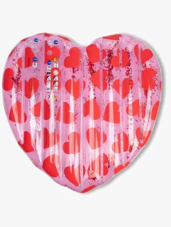 Swim Essentials Bademadras 150x100 cm, Red Hearts