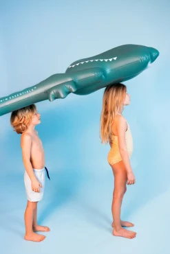 Swim Essentials Bademadras Dreamscape Green Crocodile 177 cm