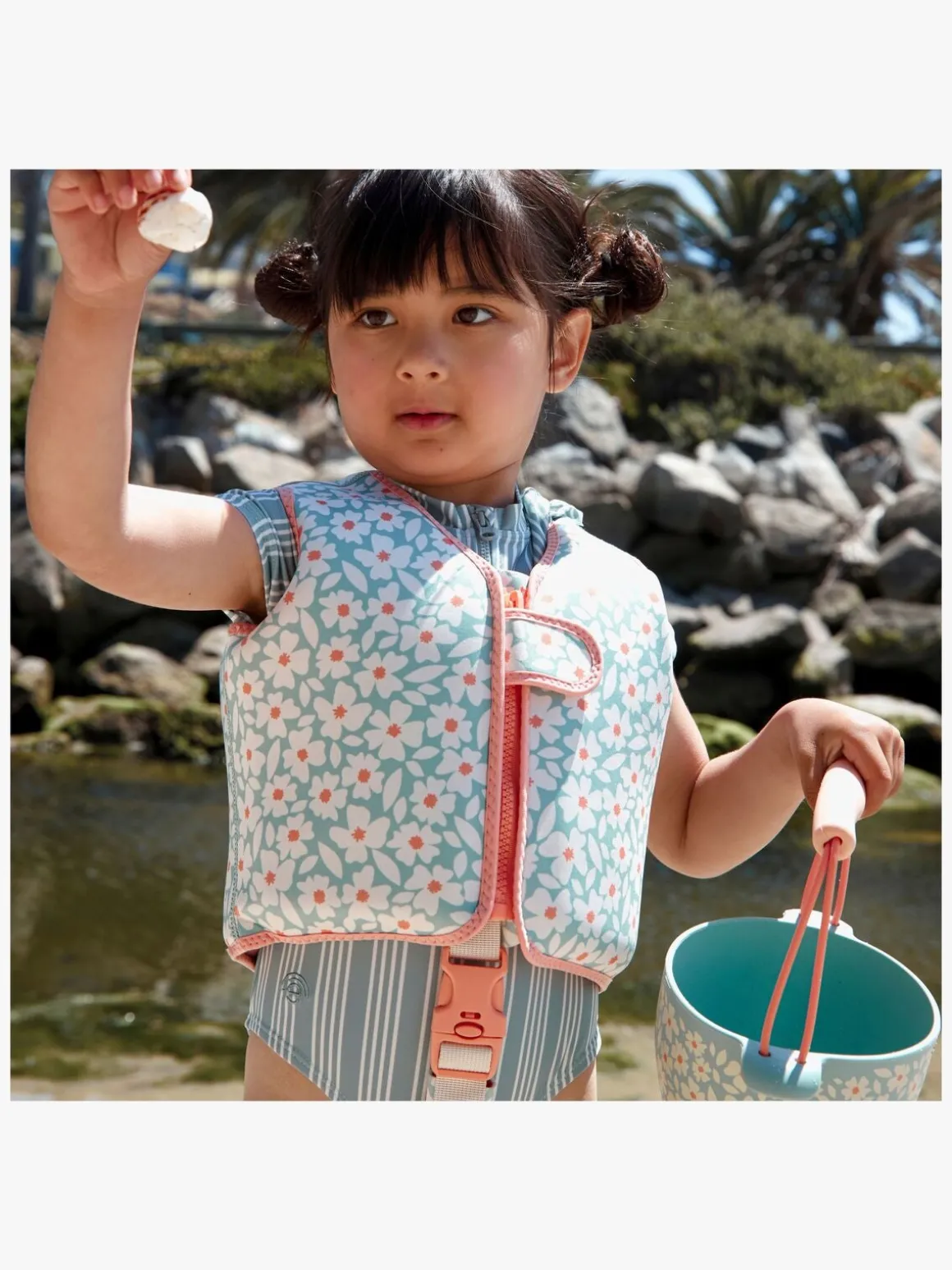 Swim Essentials Svømmevest, Florish Green